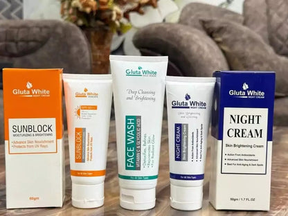 Gluta White Face Glow Kit